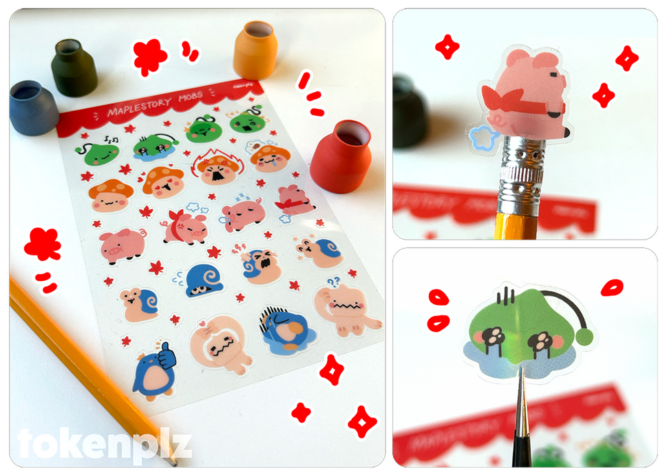 (fan art) maplestory sticket sheets